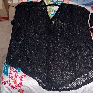 Black bathing suit cover up size L (12-14)